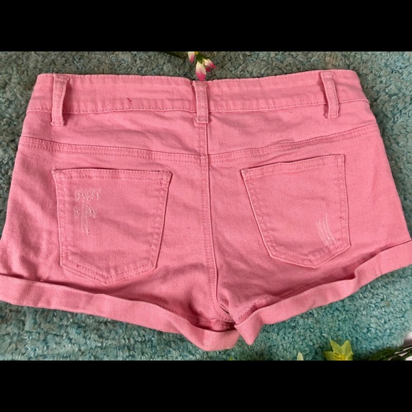 Colored jean shorts - Picture 4 of 5